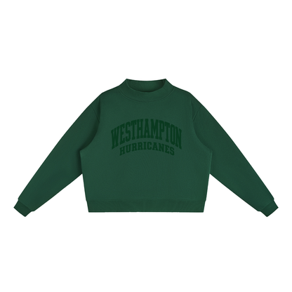 Basic 2 Westhampton Essential Fleece Mock-Neck Crew Sweatshirt