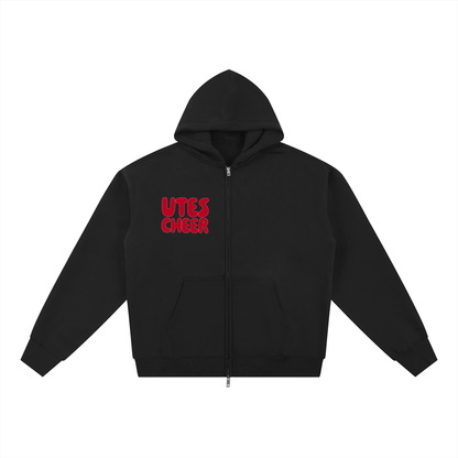 Star Utes Zip-Through Boxy Fleece Hoodie