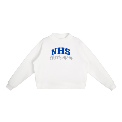 Cheer Mom Nolensville Essential Fleece Mock-Neck Crew Sweatshirt (printed)