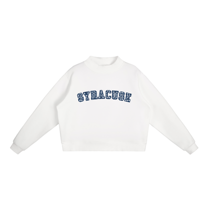 Gingham Mockneck