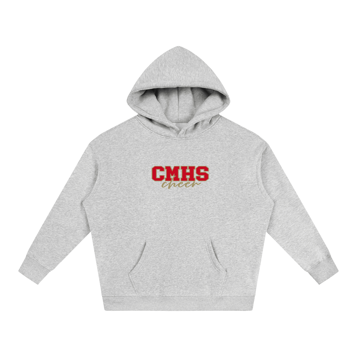 Cursive Front Cardinal Mooney Oversize Fleeced Hoodie