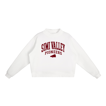 Basic 2 Simi Valley Essential Fleece Mock-Neck Crew Sweatshirt