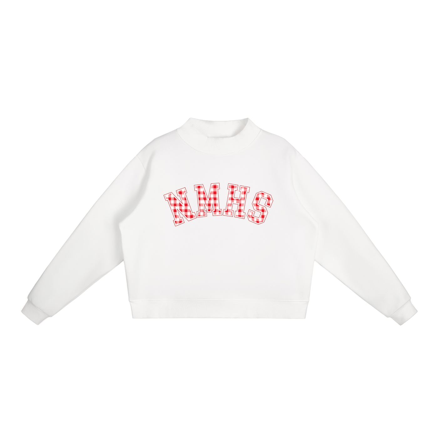 Essential Fleece Mock-Neck Crew Sweatshirt