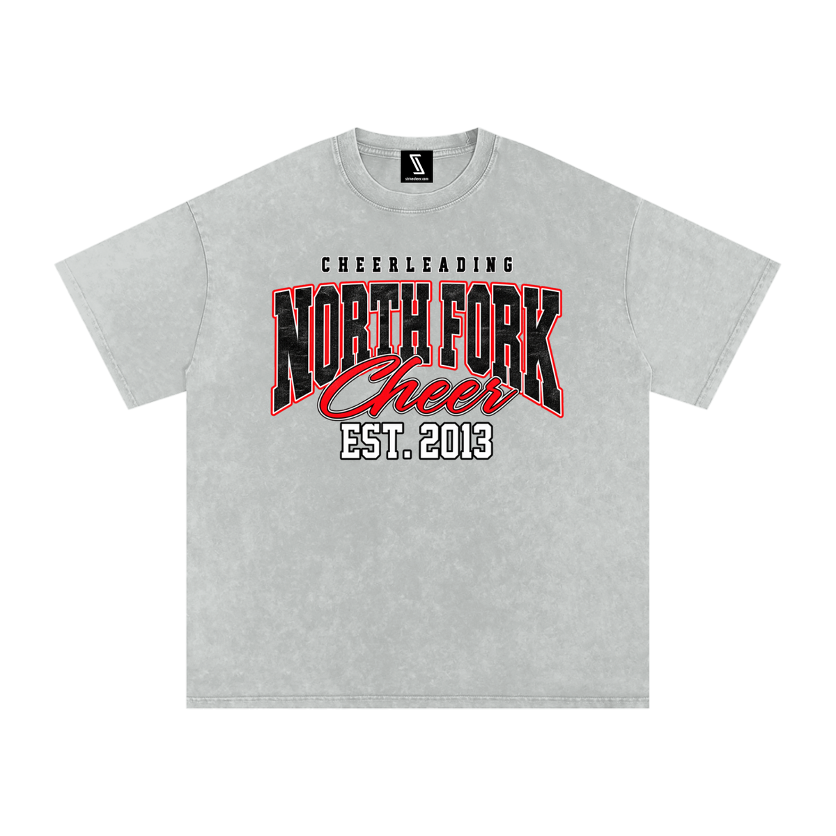 Vintage North Fork Snow Washed Oversized Cotton T-Shirt