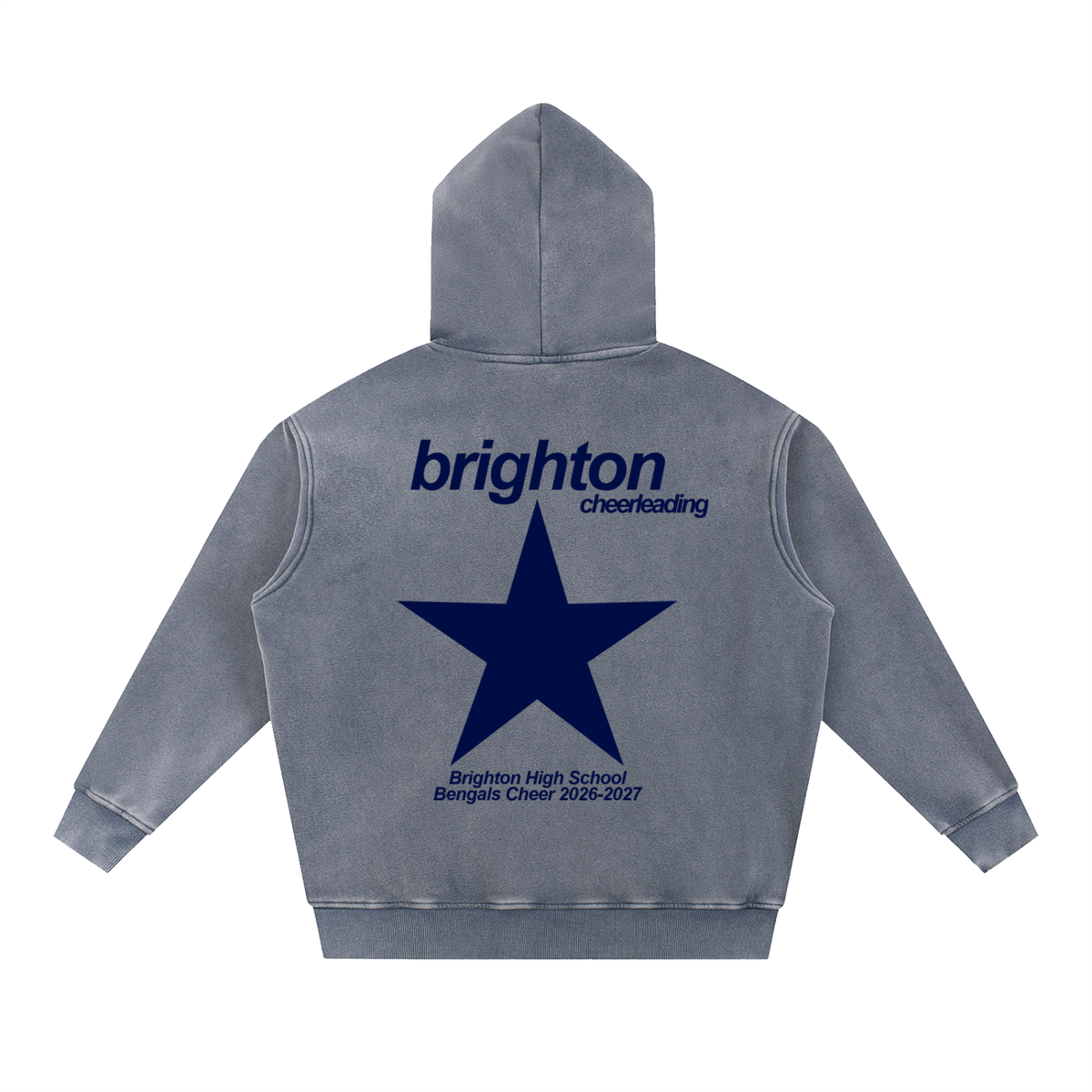 Snow Wash Fleece Oversize Hoodie