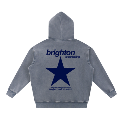 Snow Wash Fleece Oversize Hoodie