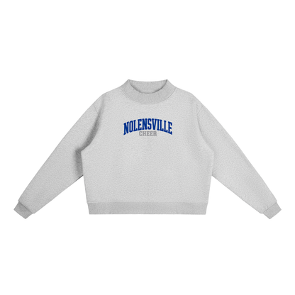 Basic 1 Nolensville Essential Fleece Mock-Neck Crew Sweatshirt (printed)