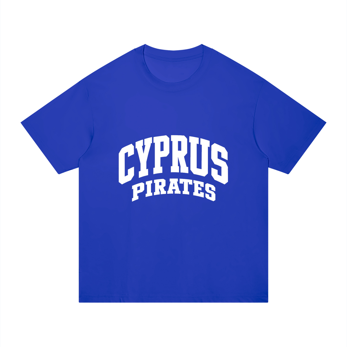 Basic 2 White Cyprus Unisex Regular Fit Cotton T-Shirt