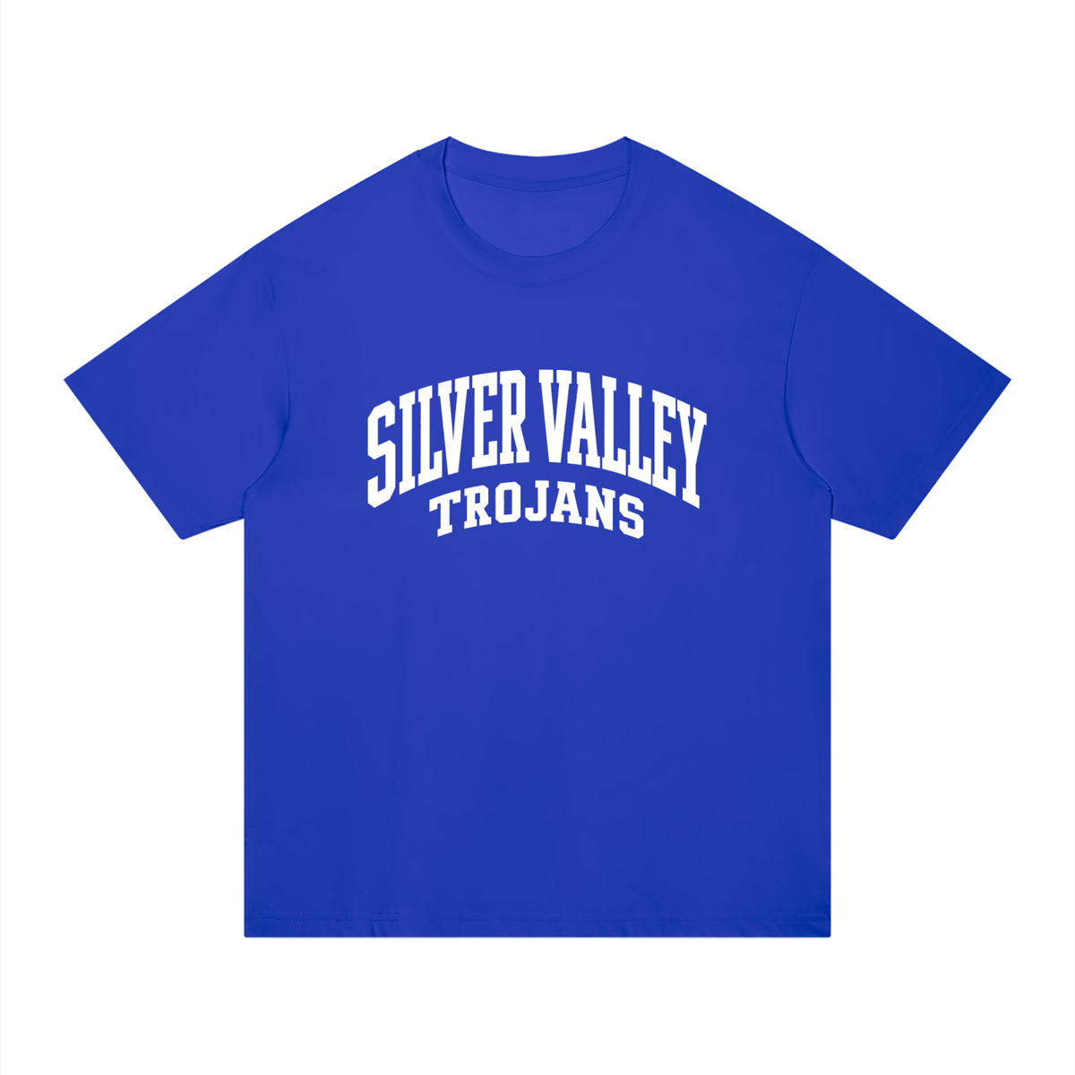 Basic 2 White Silver Valley Unisex Regular Fit Cotton T-Shirt
