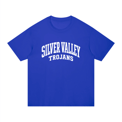 Basic 2 White Silver Valley Unisex Regular Fit Cotton T-Shirt