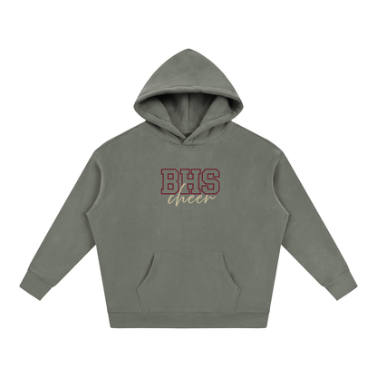 Cursive Front Bellflower Oversize Fleeced Hoodie