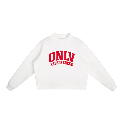 Basic 2 UNLV Essential Fleece Mock-Neck Crew Sweatshirt (printed)