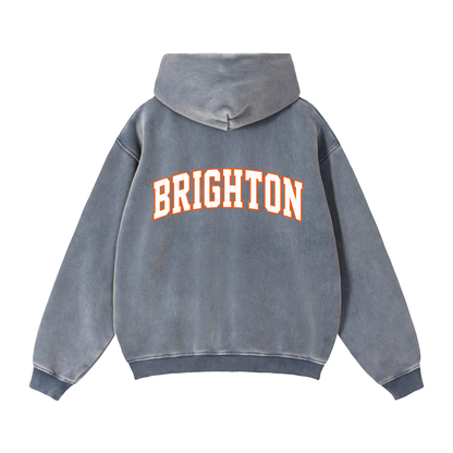 Zip-Through Boxy Fleece Hoodie