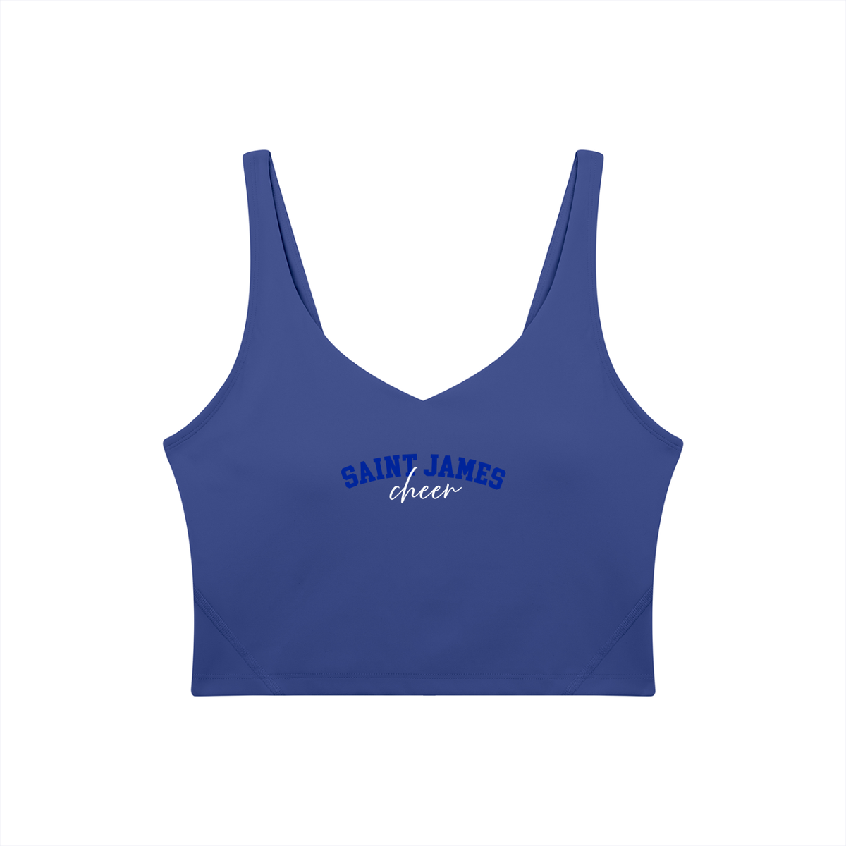Cursive Saint James Women's V-Neck Yoga Sports Bra