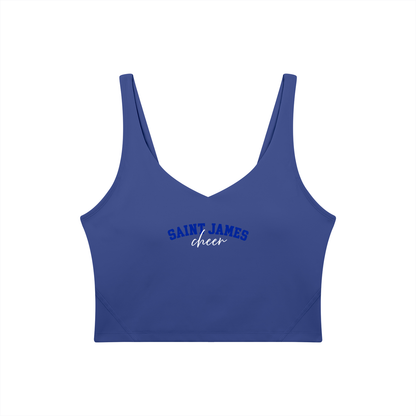 Cursive Saint James Women's V-Neck Yoga Sports Bra