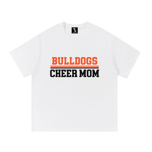 Mom Green Bulldogs Essential Cotton T-Shirt