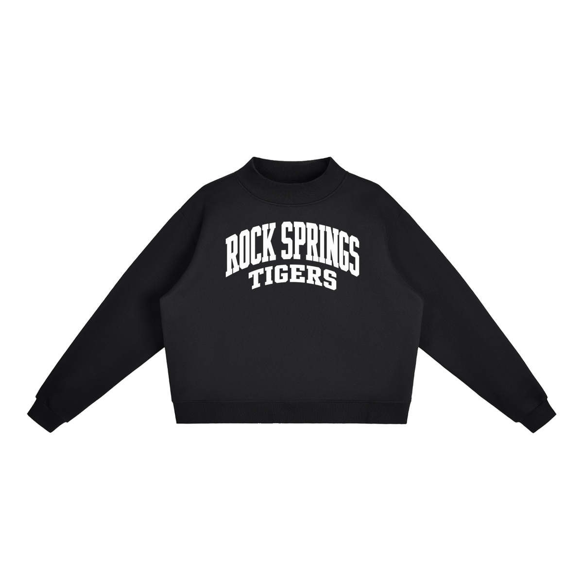 Essential Fleece Mock-Neck Crew Sweatshirt