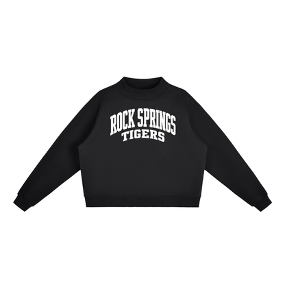 Essential Fleece Mock-Neck Crew Sweatshirt