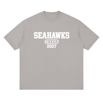 Old School Seahawks Oversized Drop Shoulder T-Shirt