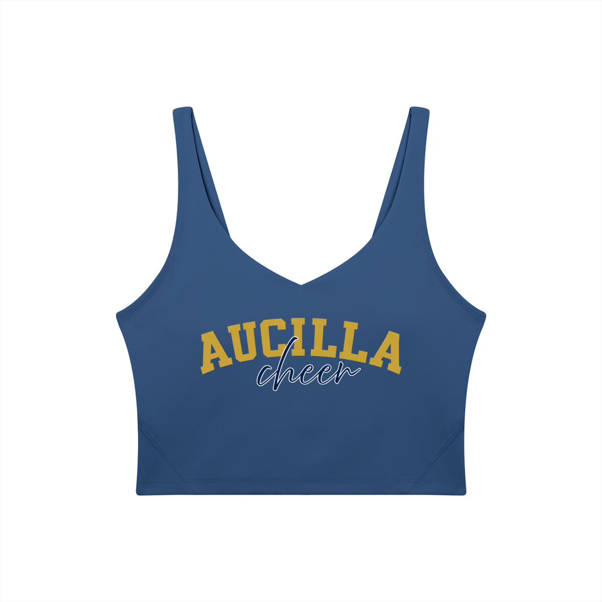 Cursive Aucilla Women's V-Neck Yoga Sports Bra