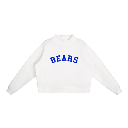 Essential Fleece Mock-Neck Crew Sweatshirt