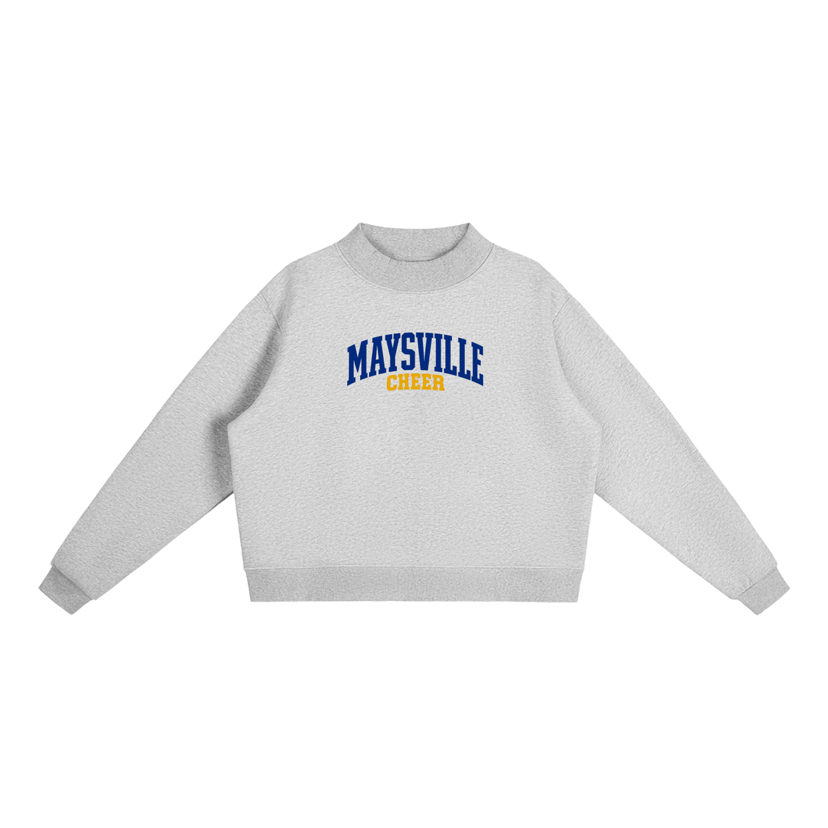 Basic 1 Maysville Essential Fleece Mock-Neck Crew Sweatshirt (printed)