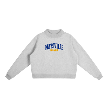 Basic 1 Maysville Essential Fleece Mock-Neck Crew Sweatshirt (printed)