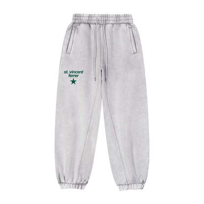 Big Star Front St Vincent Ferrer Fleeced Jogger Sweatpants