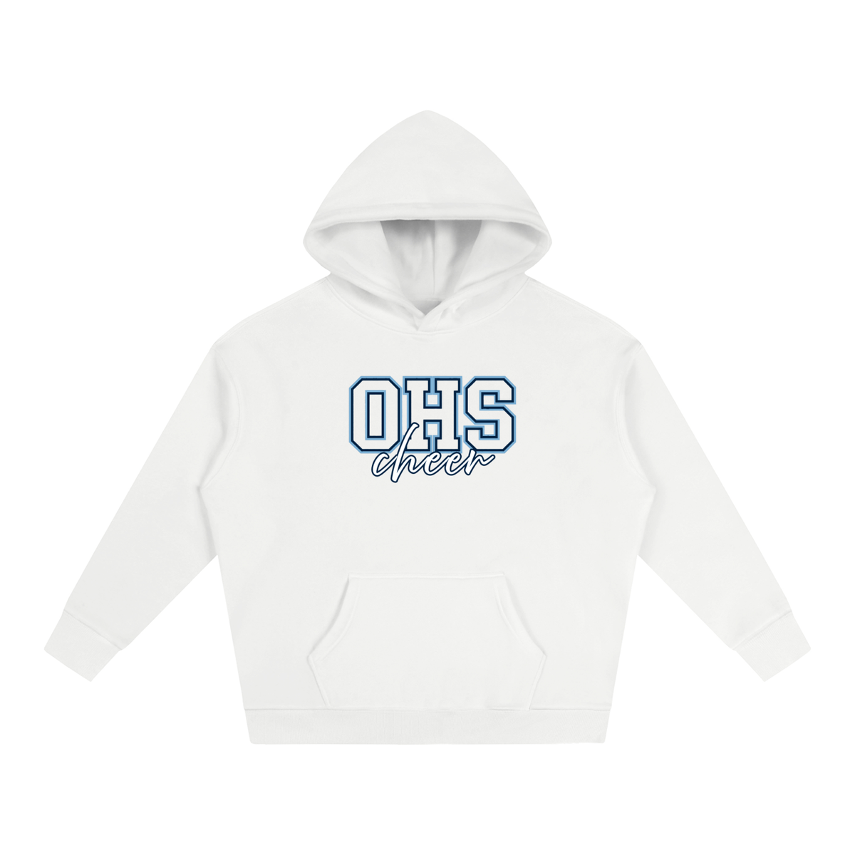 Cursive Front Oasis Oversize Fleeced Hoodie