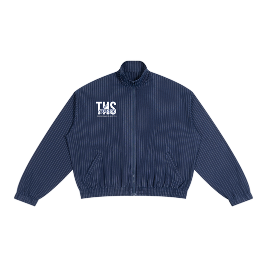 Unisex Striped Full-Zip Jacket