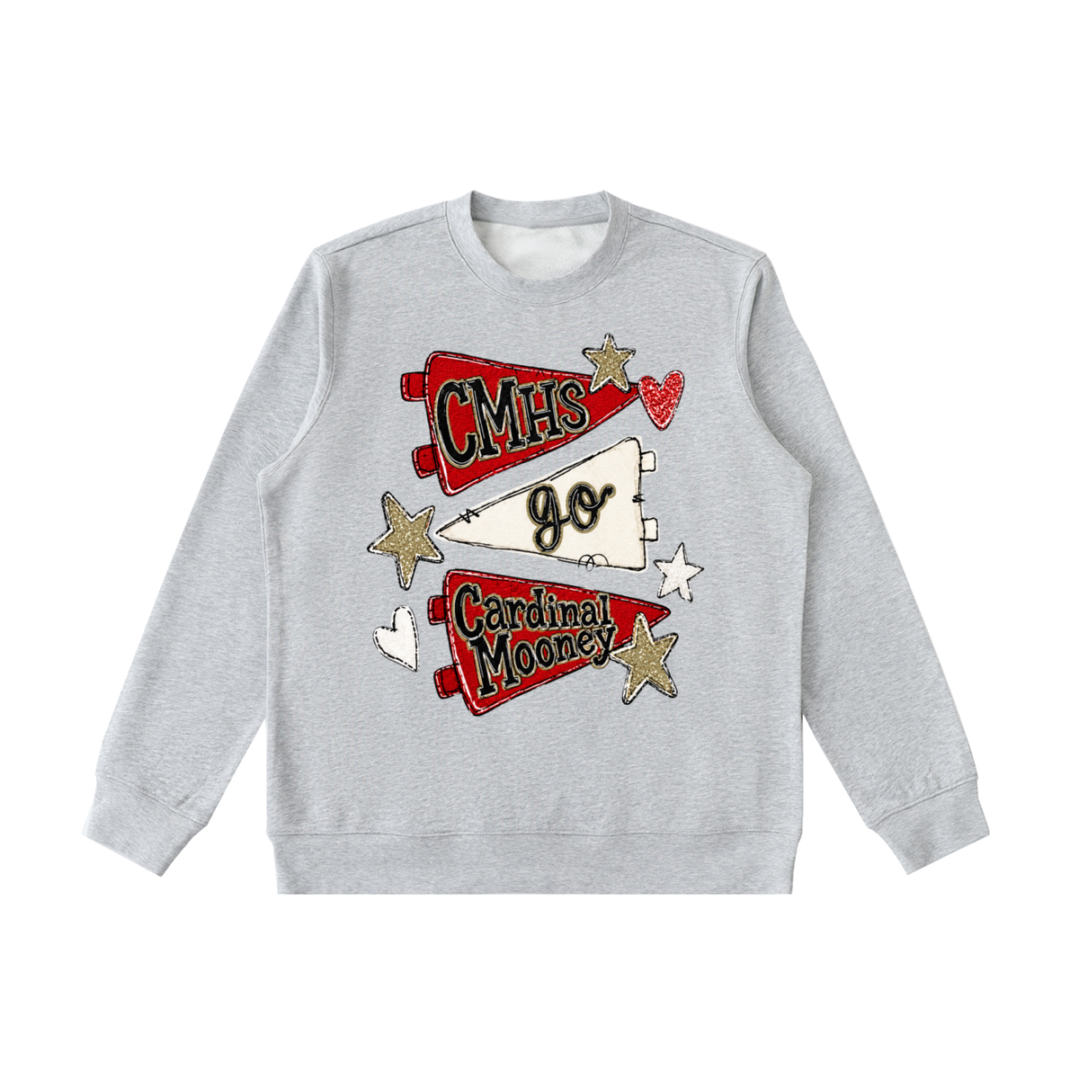 Lets Go Cardinal Mooney Essential Heavyweight Crewneck Sweatshirt