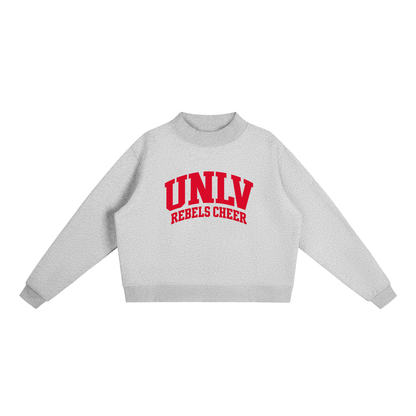 Basic 2 UNLV Essential Fleece Mock-Neck Crew Sweatshirt (printed)