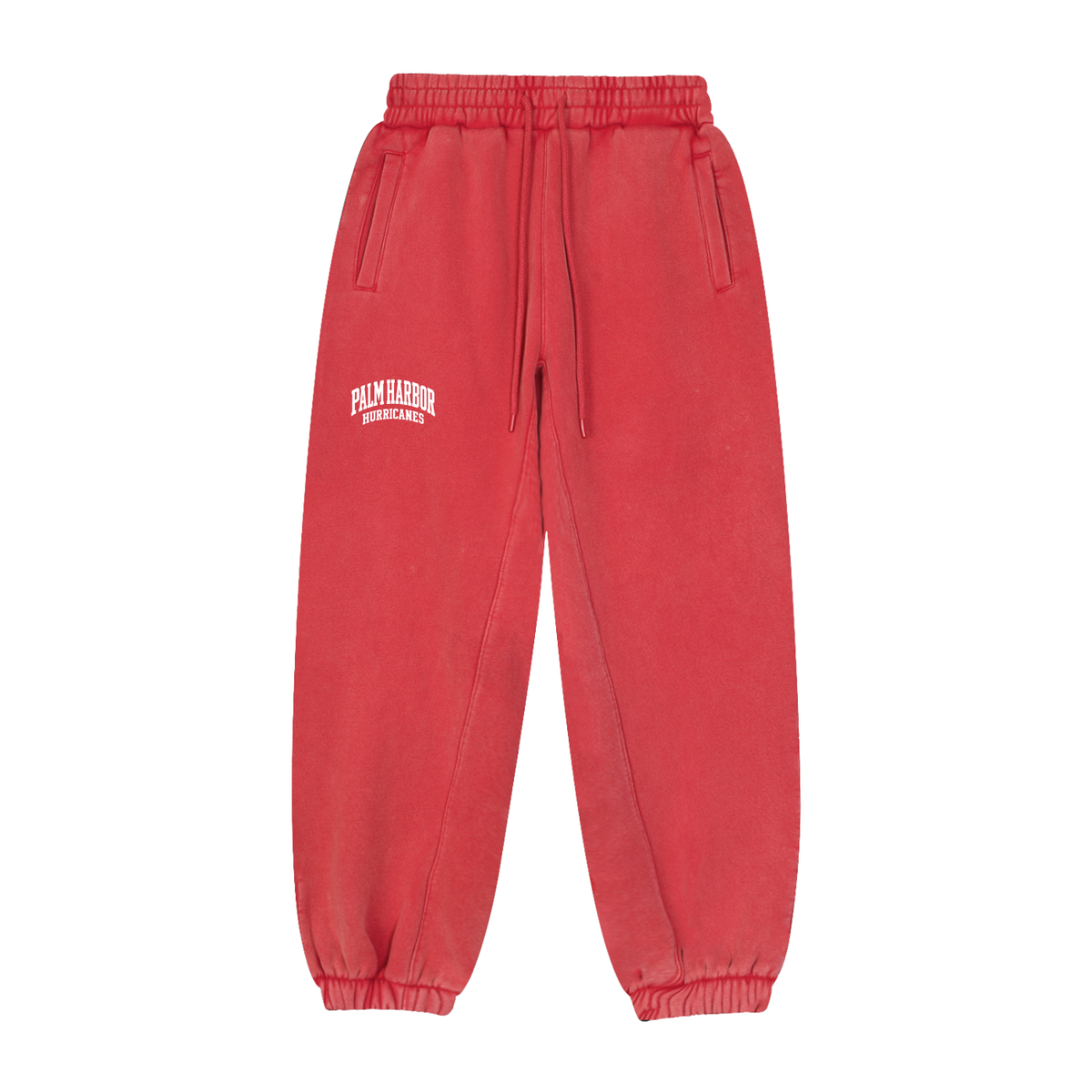 Basic 2 White Palm Harbor Fleeced Jogger Sweatpants