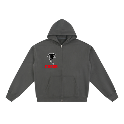 Simple Fitch Essential Fleece Zip-Through Hoodie