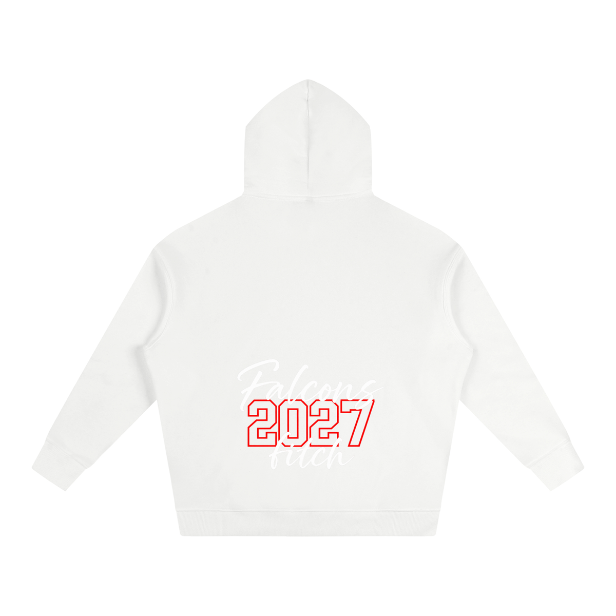 Cursive Front Fitch Oversize Fleeced Hoodie