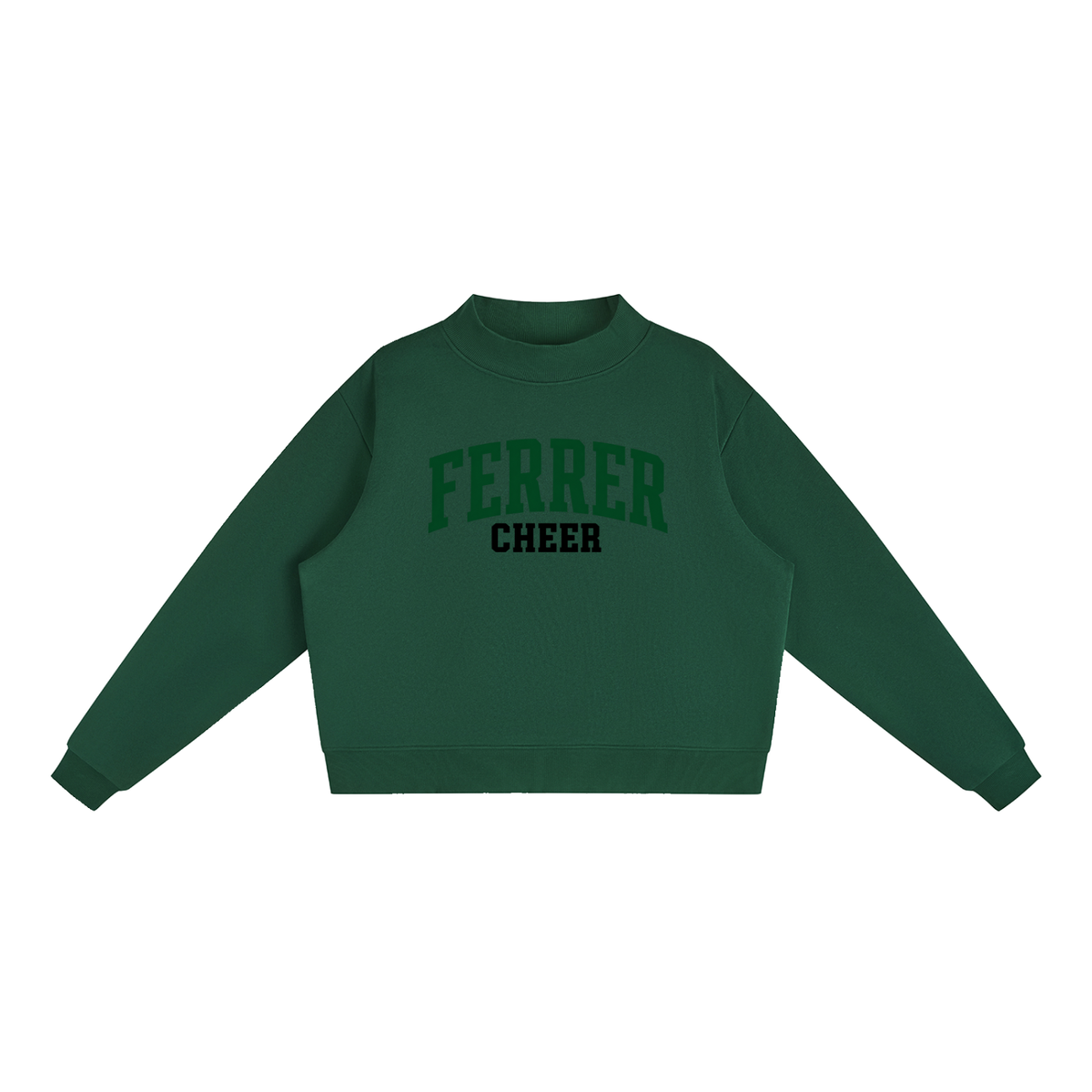 Basic 1 St Vincent Ferrer Essential Fleece Mock-Neck Crew Sweatshirt (printed)