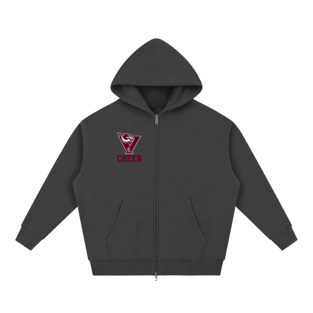 Simple East Lyme Essential Oversized Fleece Boxy Hoodie