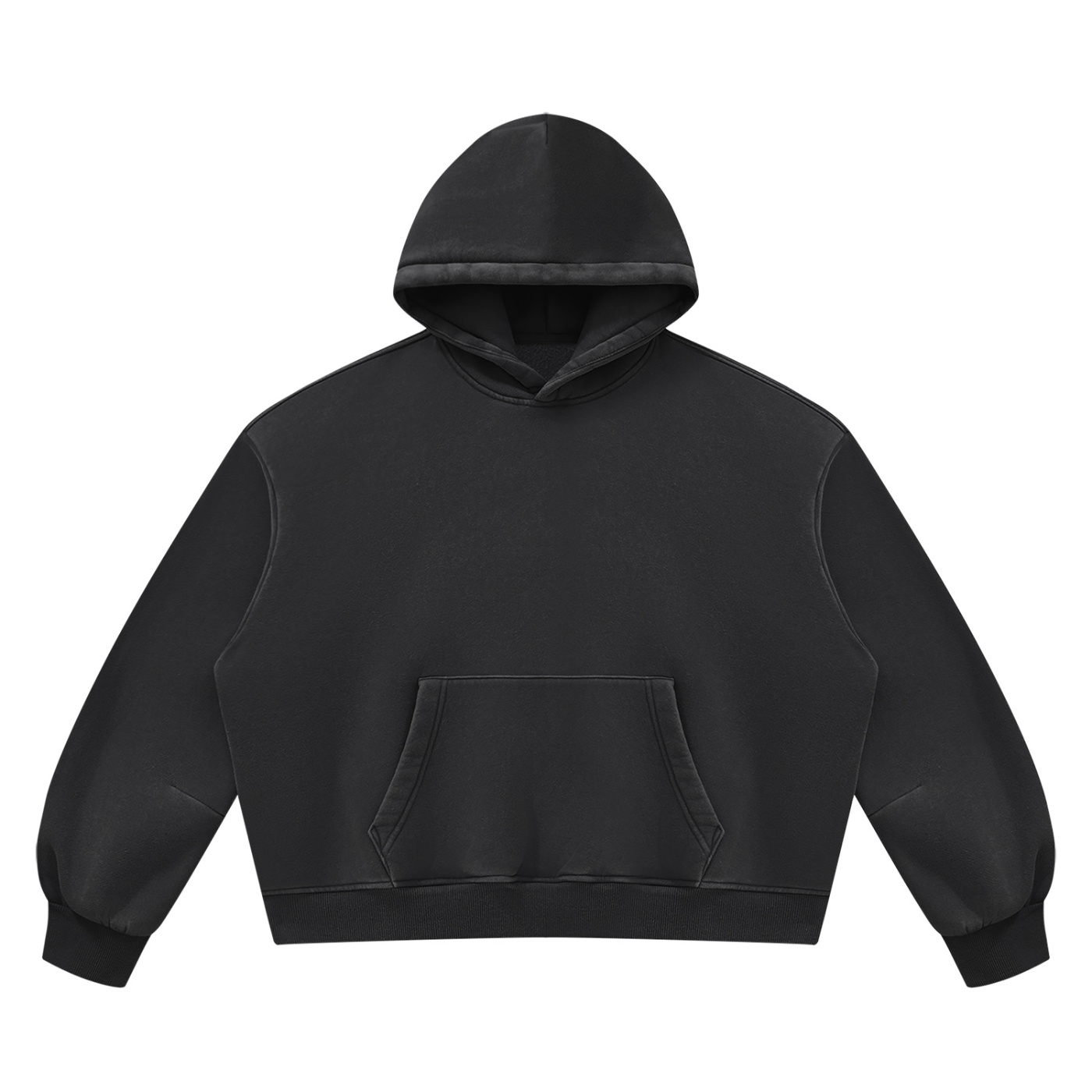 Unisex Vintage Wash Boxy Fleece Hoodie