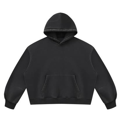 Unisex Vintage Wash Boxy Fleece Hoodie