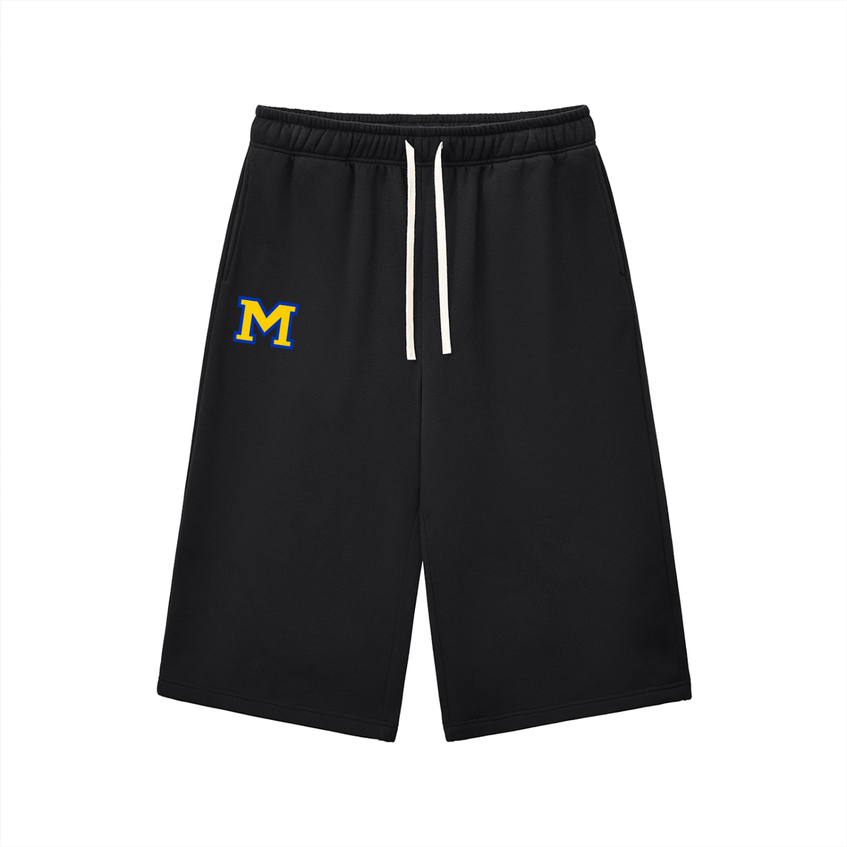Relaxed Drawstring Three-quarter Sweatpants