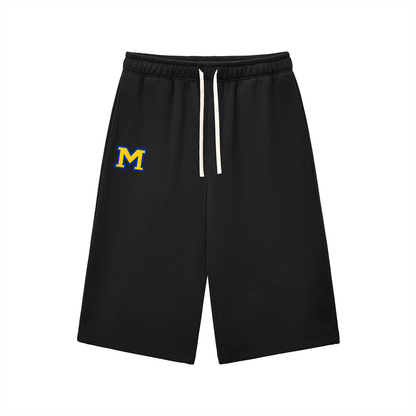 Relaxed Drawstring Three-quarter Sweatpants