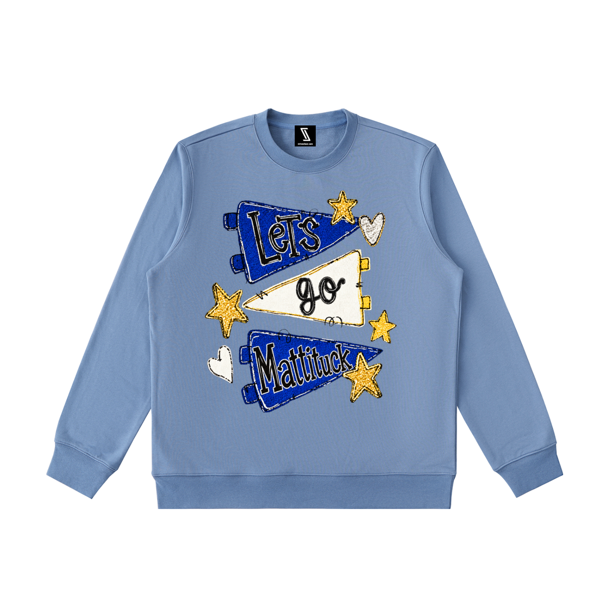 Lets Go Mattituck Essential Heavyweight Crewneck Sweatshirt