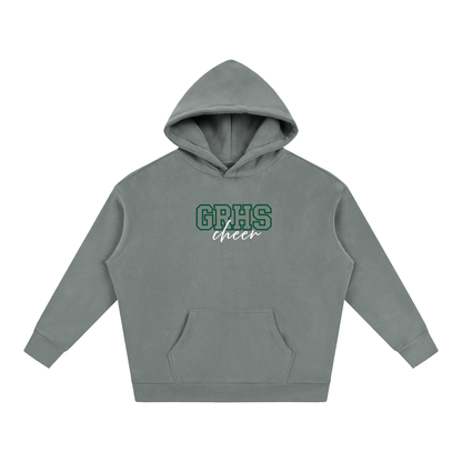 Cursive Front Green River Oversize Fleeced Hoodie