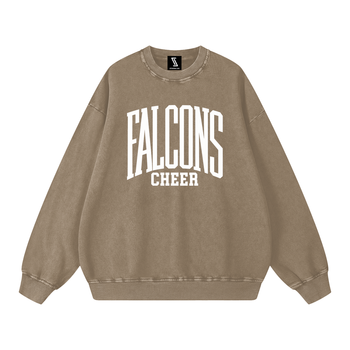 Basic 3 Fitch Snow Washed Oversized Sweatshirt
