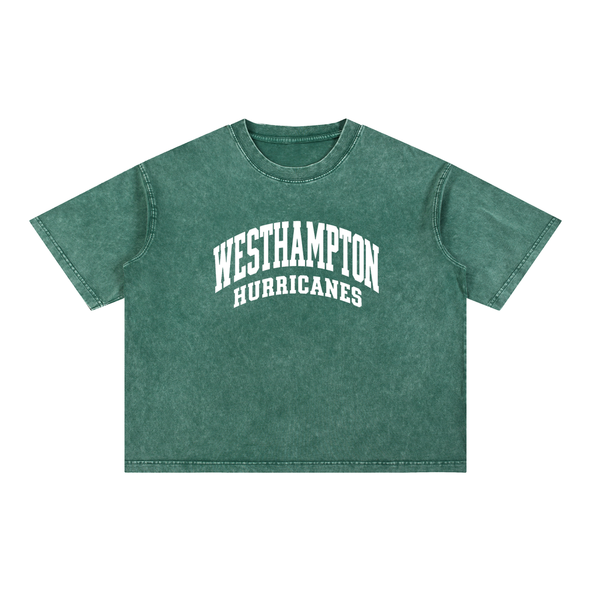 Basic 2 White Westhampton Mineral Wash Boxy Cotton T-Shirt
