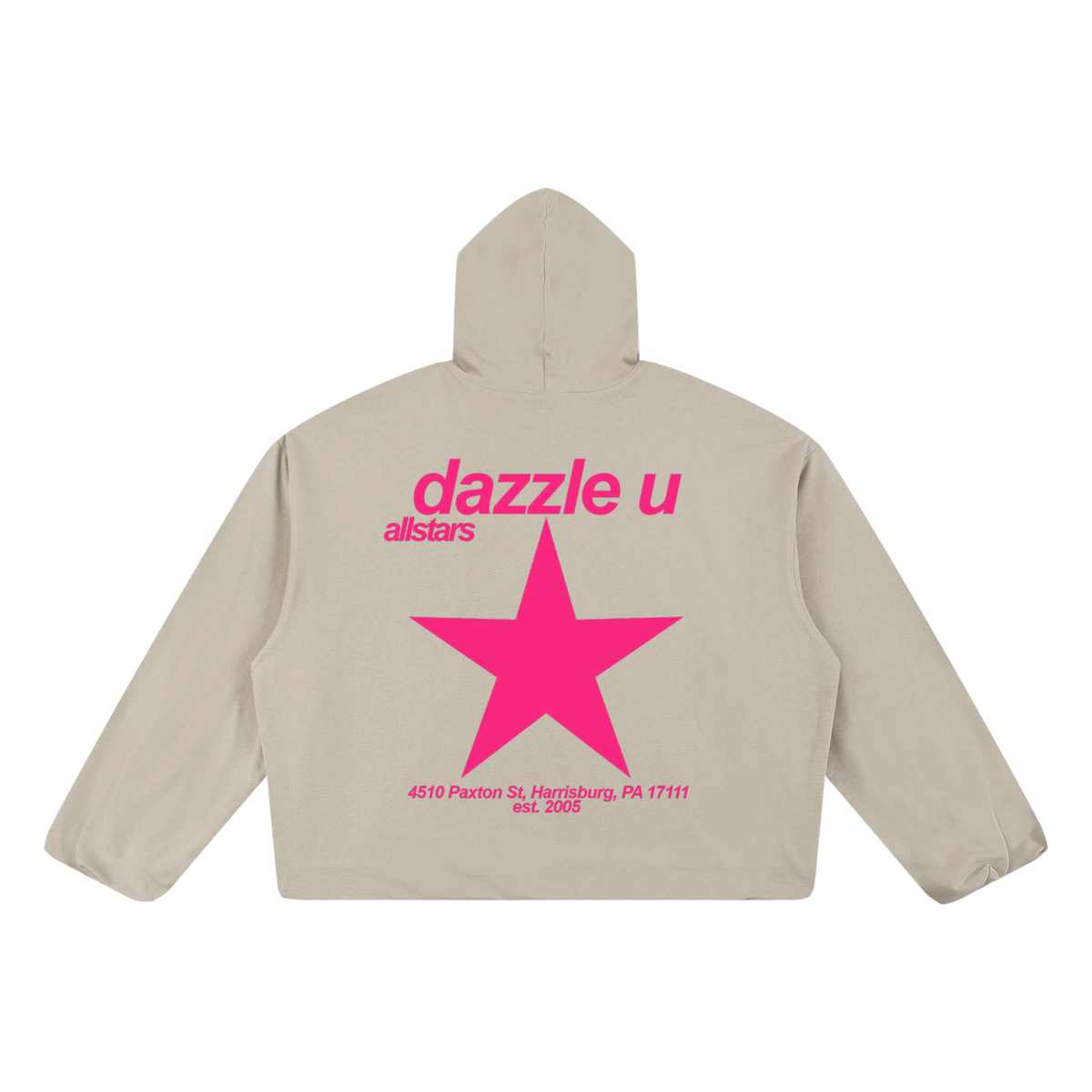 DU Boxy Gather-Hem Hoodie