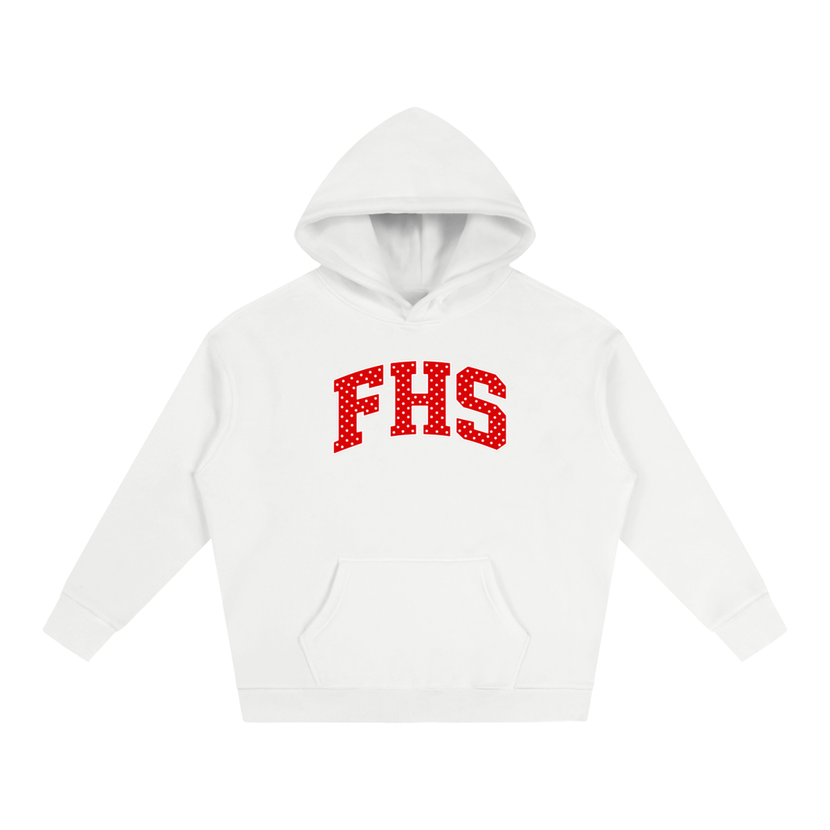 Polka Dot Fitch Oversize Fleeced Hoodie