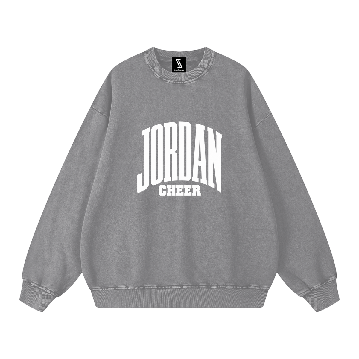 Basic 3 Jordan Snow Washed Oversized Sweatshirt