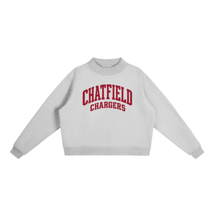 Basic 2 Chatfield Essential Fleece Mock-Neck Crew Sweatshirt (printed)