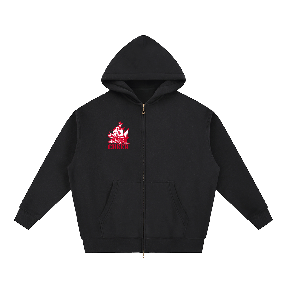 Simple Tappan Zee Essential Oversized Fleece Boxy Hoodie